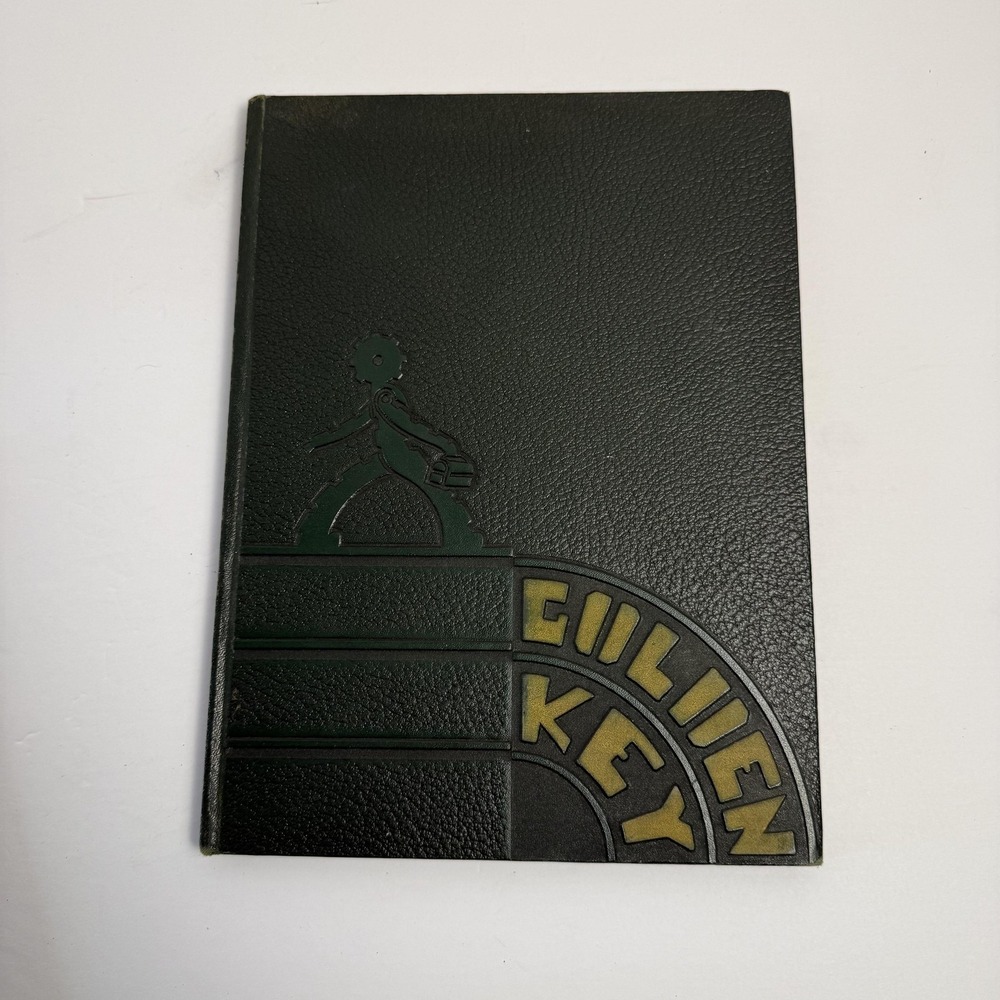Vintage 1940 Golden Key Montebello High School Yearbook California HC Signed